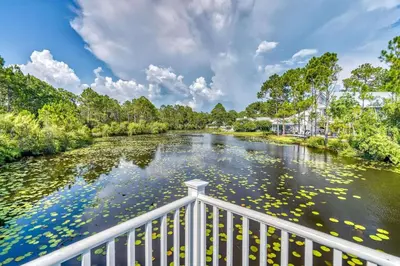 a view of a river from a bridge at Saltwater Dreams in Santa Rosa Beach