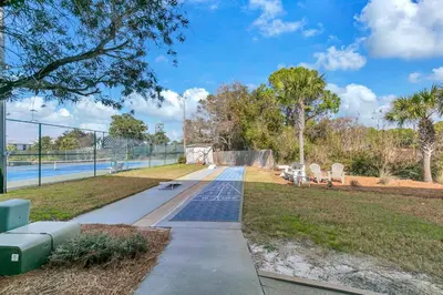 a skate park with a skateboard ramp in a park at Beachside Villas 933 in Santa Rosa Beach