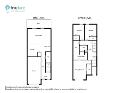 a floor plan of the project of a house at 7664 Shadow Lake - Happy Horizons - 3 Bedroom Sleeps 9 townhouse in Panama City Beach