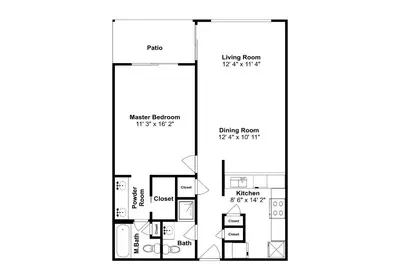 a floor plan of a house at Edgewater Villa #2007 in Panama City Beach