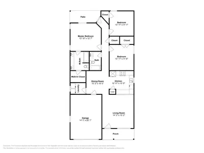 a floor plan of a house at Sun Kissed Memories in Panama City Beach
