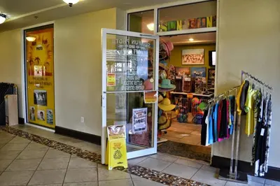 a store front of a store with its door open at Shores of Panama 2026 - 1 BedroomBunksSleeps 6, Res, Parking! condo in Panama City Beach