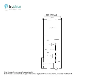 a floor plan of a condo in a building at Shores of Panama 630-1BdBunks, Sleeps 6, Beach Front! Free Fun! Reserved Parking Space condo in Panama City Beach