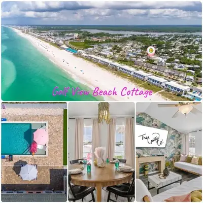 Steps to the beach & close to 30A! Private pool with sundeck & putt putt golf!