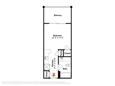 a floor plan at Inn At Seacrest 303 - Seaside Sunrise in Rosemary Beach