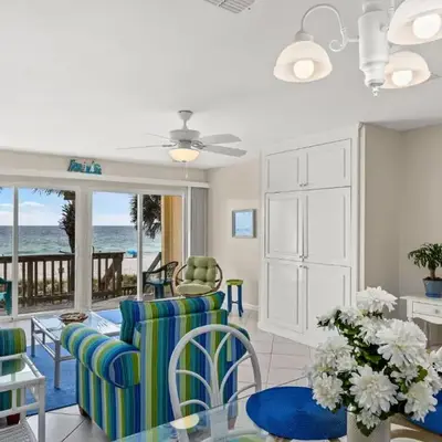 2BD/25BA Gulf Front Townhome near Pier Park! Gulf Views! Beach Access!