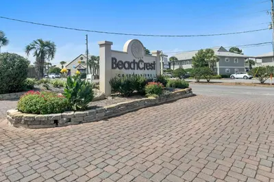 a welcome sign for a bedford hospital at BeachCrest 101 - Directly on the beach in the heart of Seagrove Beach along 30A in Santa Rosa Beach