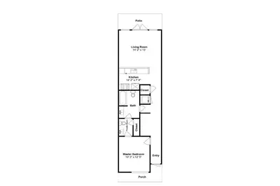 a floor plan of a house at Cassine Station 305 - Sea Ya in Santa Rosa Beach