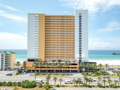 a rendering of the excellence punta cana hotel at Beachfront Stunning view 100 ft long swimming pool in Panama City Beach