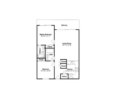 a floor plan of a house at One Seagrove Place #507 in Santa Rosa Beach