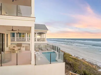 a house with a view of the beach at Costa Fortune in Inlet Beach