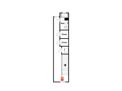 a floor plan of a building at Breezy Beach in Panama City Beach