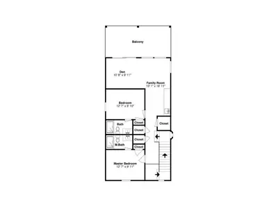 a floor plan of a house at Breezy Beach in Panama City Beach