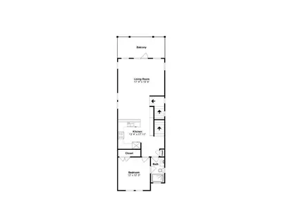 a floor plan of a proposed house at Salty Beach in Panama City Beach