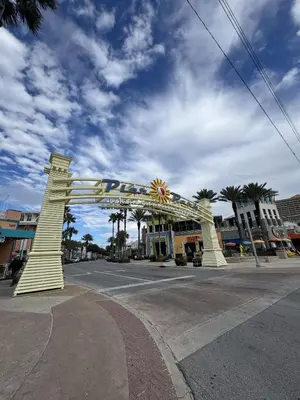 a large arch in the middle of a street at Edgewater Golf Villas #1714 by InJoy Vacations in Panama City Beach
