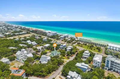 an aerial view of a resort near the beach at Shiloh by 30A Escapes in Seacrest