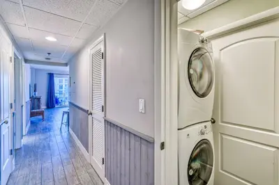 a laundry room with a washer and dryer at HP 315 Condo by 30A Escapes in Rosemary Beach