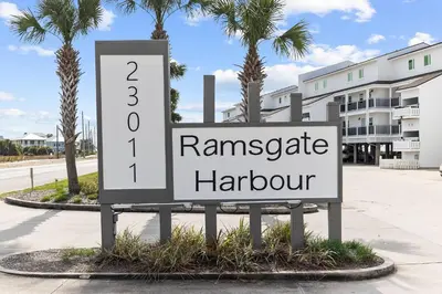 a sign that reads ramiscate habourg at Ramsgate Harbour #5 by 30A Escapes in Panama City Beach