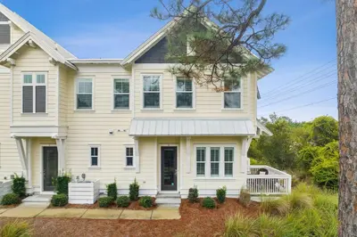 a home with a white house at Coastal Cottage at 30A in Inlet Beach