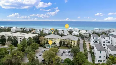 an aerial view of a resort with the ocean at SunDune on 30A in Santa Rosa Beach