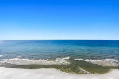 a view of the ocean from the beach at One Seagrove Place 1606 in Santa Rosa Beach