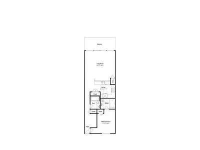 a floor plan of a house at Emerald Beach #1333 in Panama City Beach