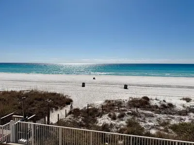 a view of a beach with the ocean at Gulfgate 205 in Panama City Beach
