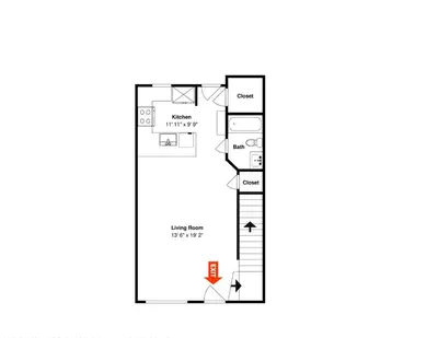 a floor plan of a house at Villa Chateau #10 in Panama City Beach