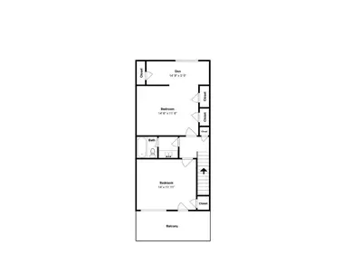 a floor plan of a planned house at Villa Chateau #10 in Panama City Beach