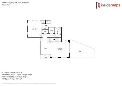 a floor plan of a house at Oceanview Oasis in Seagrove Beach