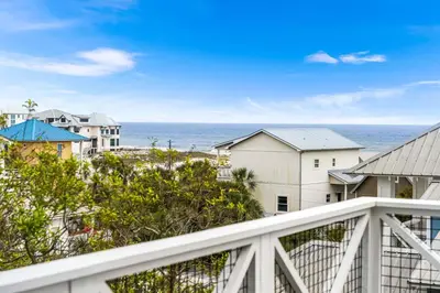 a view of the ocean from the balcony of a condo at Stars on the Water in Santa Rosa Beach
