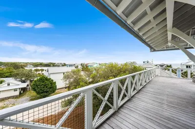 a view from the balcony of a unit of a house at Stars on the Water in Santa Rosa Beach