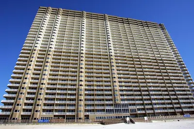 a large building with a lot of windows at Tidewater 1616 in Panama City Beach