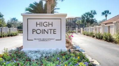 a sign for a high point campus recreation courtyard at South Shore 30A by AvantStay Gulf View Pool Bonfires in Rosemary Beach