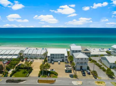 an aerial view of a resort with the beach at Seamist #5 in Seacrest