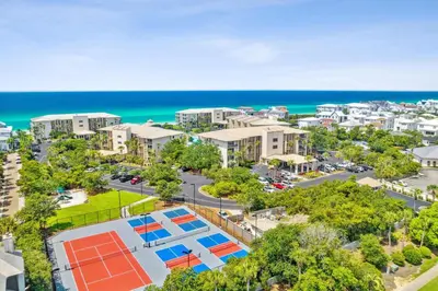 an aerial view of a resort with the ocean at High Pointe 44W in Seacrest