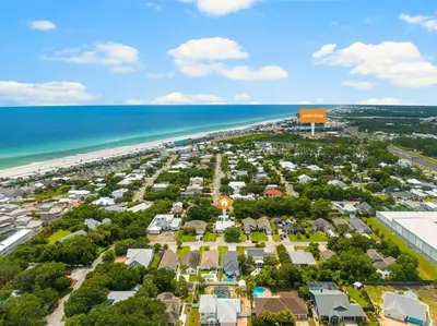 an aerial view of a resort next to the beach at Making Memories in Panama City Beach