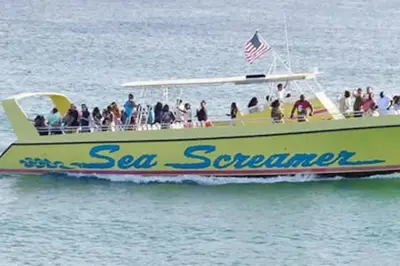 a group of people on a sea submarine boat at Calypso 203 1 Bedroom Gulf Front in Panama City Beach