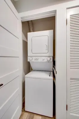 a kitchen with a white refrigerator and a microwave at Wonderful World in Inlet Beach