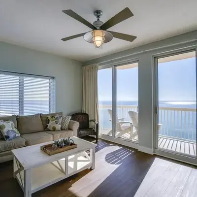 Calypso 1401E 3BR 3BA Corner unit Direct Gulf Front High Demand