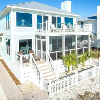 Spring Break Promo! Gulf Front Home with Private Beach Access with Bikes!