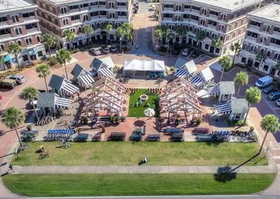 an aerial view of a park in a city at Inns at Seacrest 210 in Seacrest