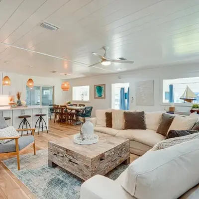 Walk to Beach Chic PCB Getaway with Yard
