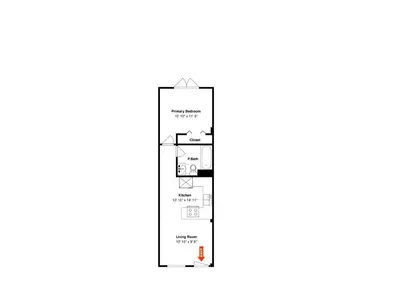 a floor plan of a house at PC Beach Retreat D in Panama City Beach