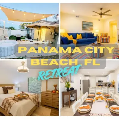 Stunning 4BD Jacuzzi - 4 Min To Beach Panama City
