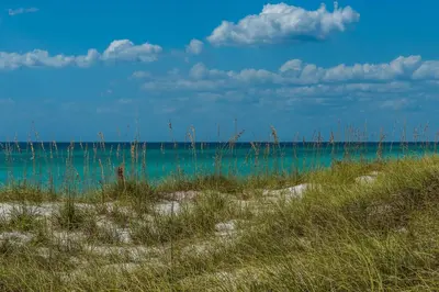 a view of the ocean from the beach at Aqua Resort 1111 by Emerald Coast Retreats in Panama City Beach