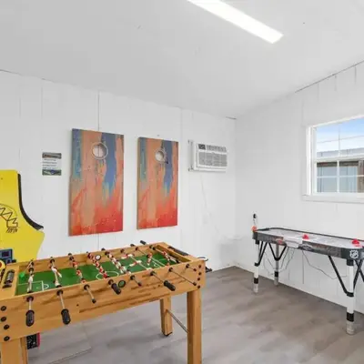 Spacious Dog-Friendly Duplex w/ Bonus Game Room & Private Backyard Near Beach