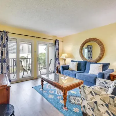 Steps to Shore PCB Condo with Pool Access and Balcony