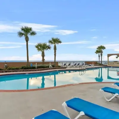 21st-Floor Sunrise Beach Gulf-Front Condo w/ Bunks & Panoramic Views