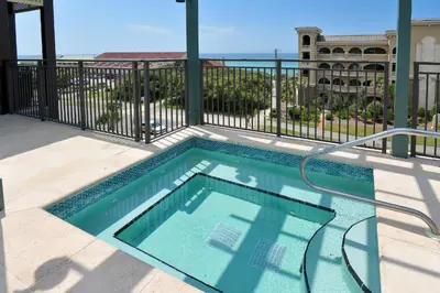 a swimming pool on the balcony of a building at WaterHouse 304- Open Air in Inlet Beach